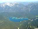 The Eibsee from the summit of the Zugspitze