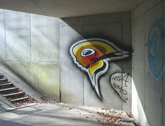 wall of tunnel under the R0, Brussels' orbital motorway, in the Forêt de Soignes